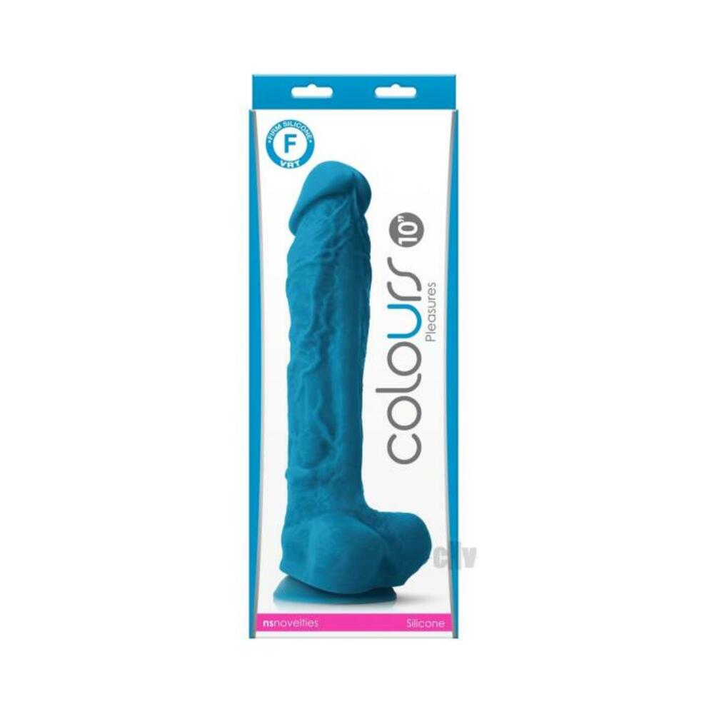 Colours Pleasures 10" Dildo - Blue