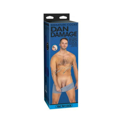 Signature Cocks Dan Damage 10 Inch Ultraskyn Vac-u-lock Dildo