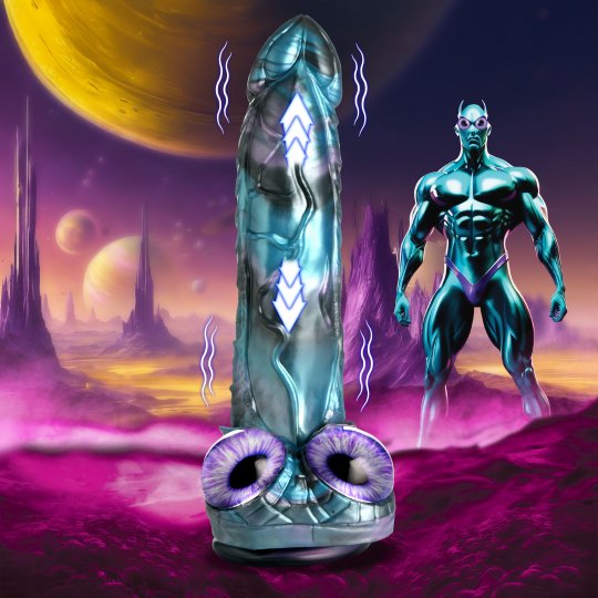 Creature Cocks Astro Thrust Dildo Blue