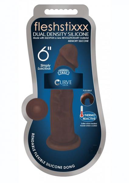 Fleshstixxx Silicone Dual Dense 6 Choco