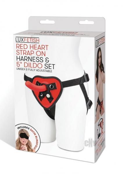 Lux F Red Heart Harness/dildo Set 5