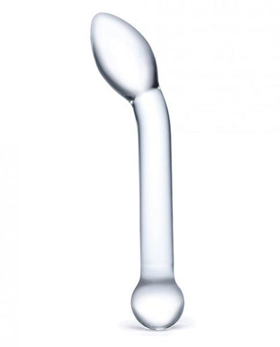 Glas 8 inch clear slimline glass G-spot dildo