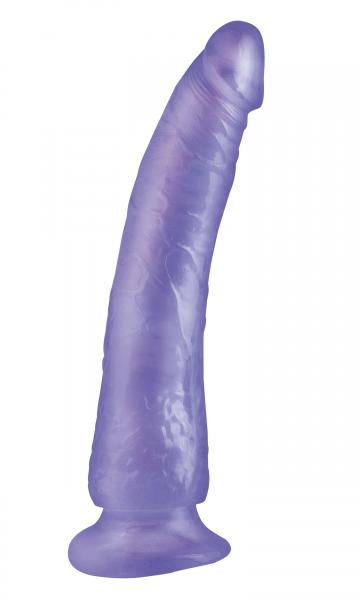 Basix Rubber Works Slim 7 inches Suction Cup Dong Purple