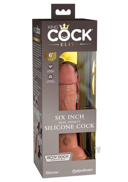 Kc Elite Dual Dense Cock 6 Tan