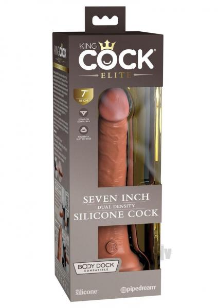 King Cock Elite Dual Density Cock - 7 inch Tan Dildo