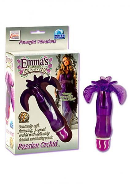 EMMAS PASSION GARDEN PASSION ORCHID 5.25 INCH VIBRATOR PURPLE