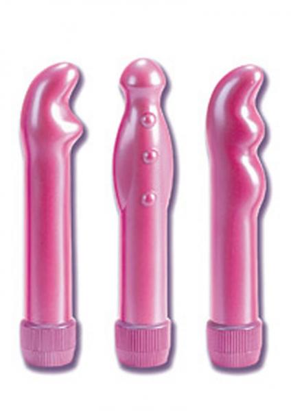 DR Z PLEASURE MASSAGER TRIPLER 6.75 INCH PINK