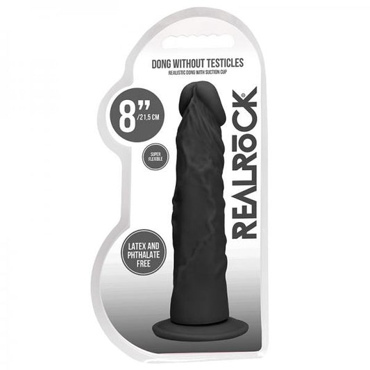 Real Rock Realistic Dildo - 8" - 20 Cm - Chocolate