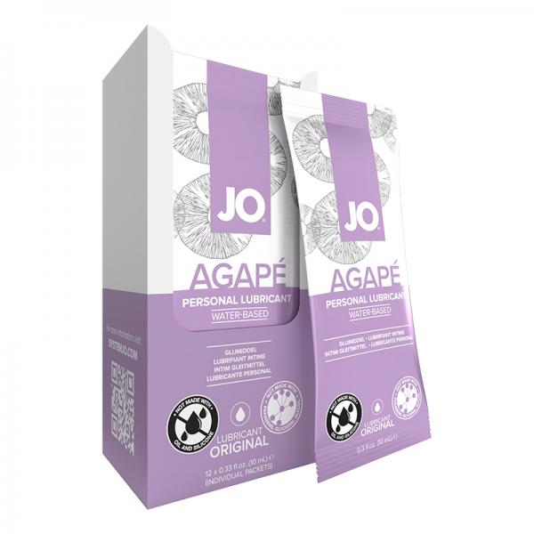 Jo H2o Agape Lubricant Foils 12-piece Display 0.34 Oz.
