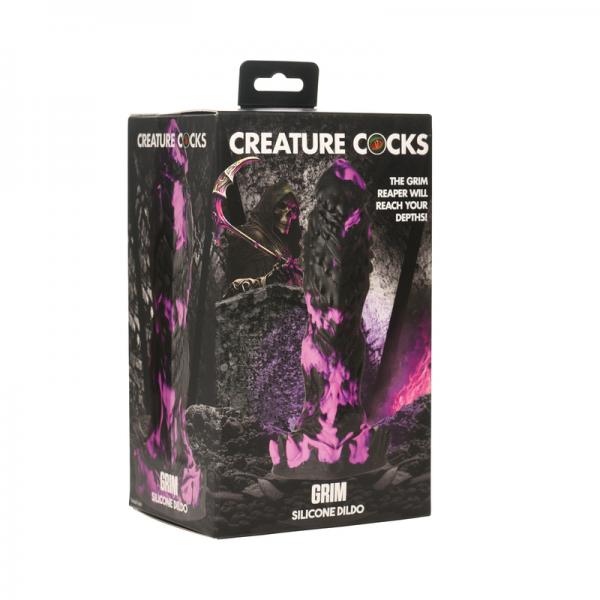 Grim silicone fantasy dildo