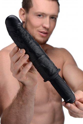 The Violator XXL Vibrating Giant Dildo Thruster Black Epic Dildos The Violator XXL Vibrating Giant Dildo Thruster Black Epic Dildos
