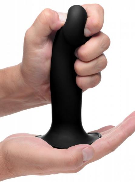 Squeeze-It Squeezable Phallic Dildo Black