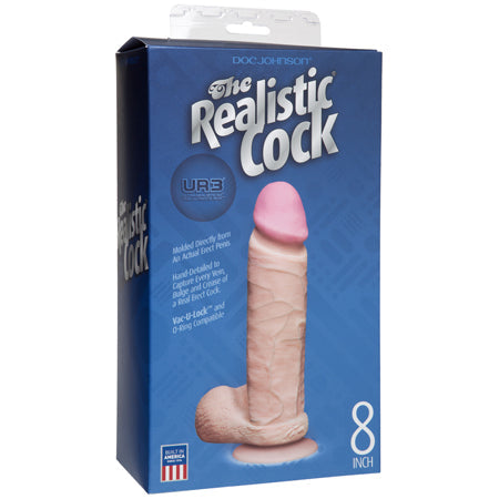 The Realistic Cock Ultraskyn 8" - Beige - in box