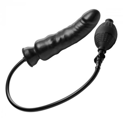 Master Series Renegade black semi realistic inflatable dildo