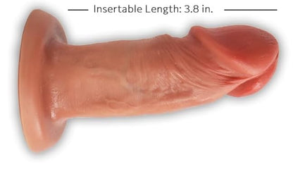 insertable length 3.8 inch mini realistic dildo 