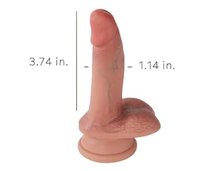 3.74 inch silicone dildo