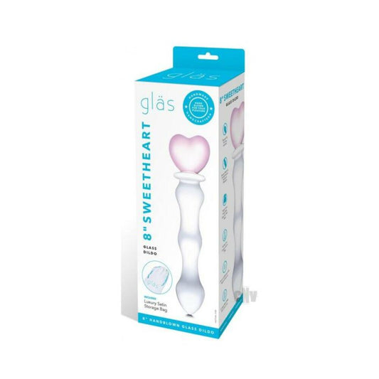 Glas 8" Sweetheart Glass Dildo