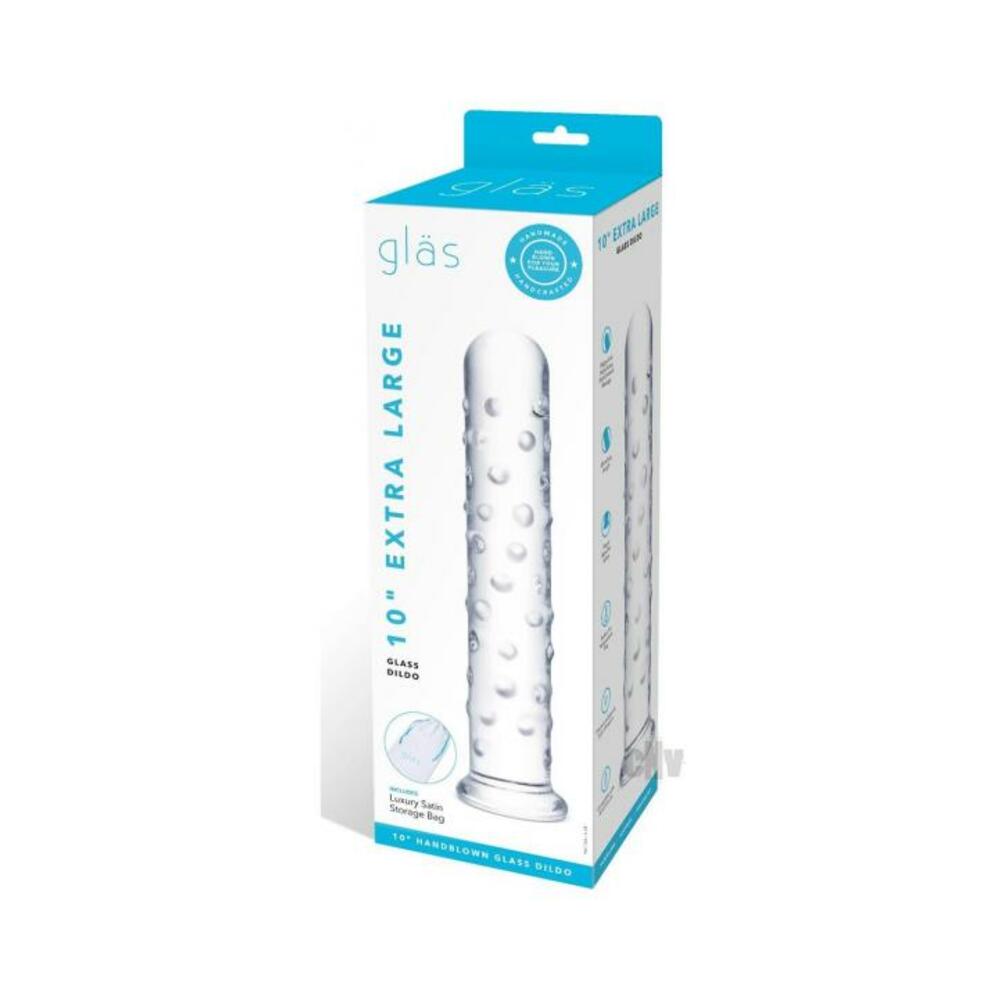Glas Extra-large Glass Dildo 10 In.