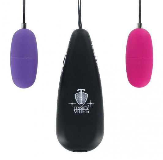 Trinity Velvafeel Fuschian Twin Bullet Vibrators
