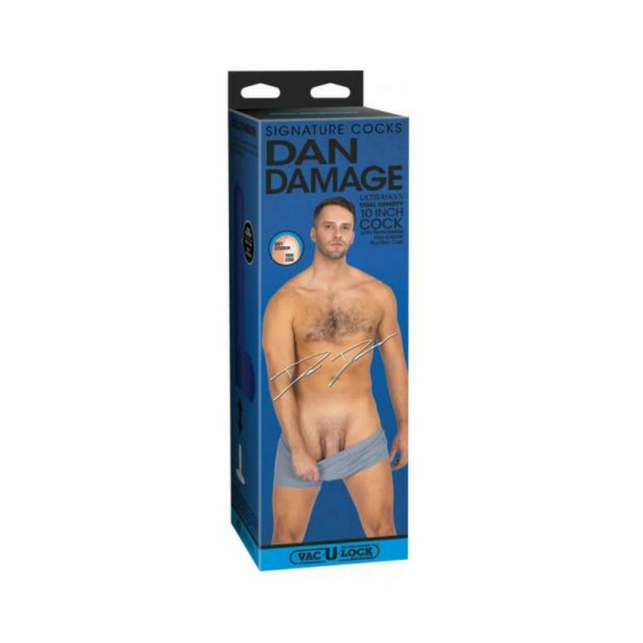 Signature Cocks Dan Damage 10 Inch Ultraskyn Vac-u-lock Dildo