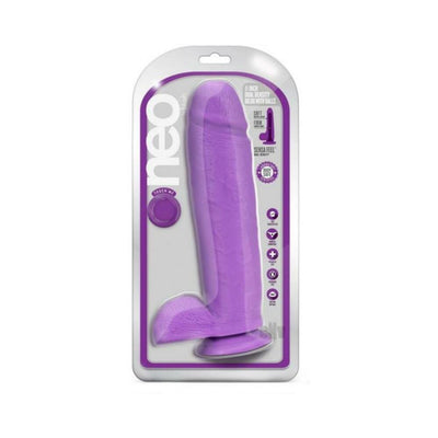 Neo Dual Density Dildo 11` Neon Purple