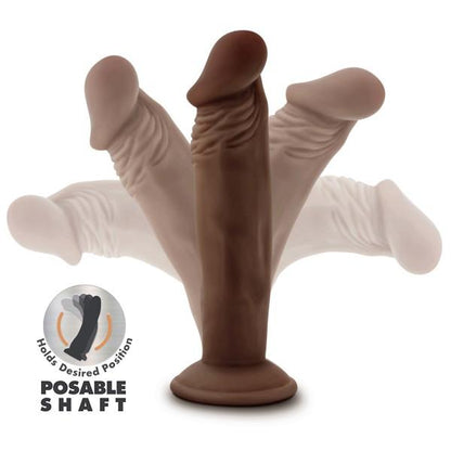 Dr Skin Plus Posable Dildo 6 Chocolate