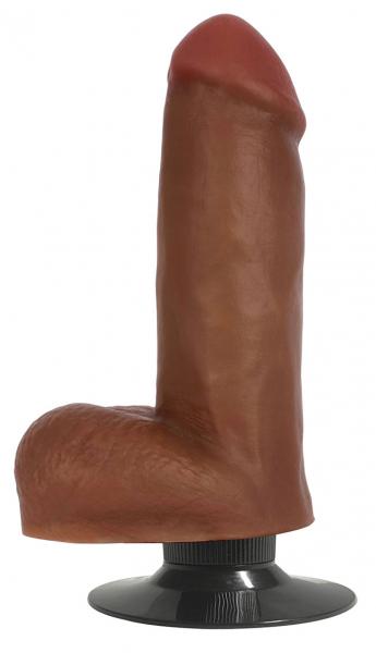 Jock Bareskin 6in Vibrating Latte Dildo W/ Balls