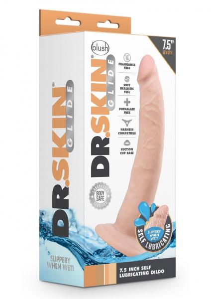 Dr Skin Glide Self Lube Dildo 7.5 Van