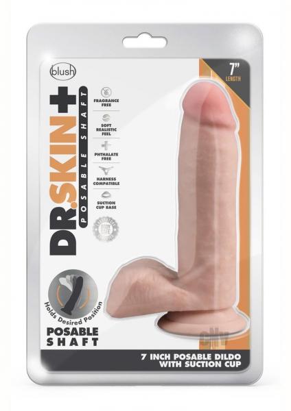 Dr Skin Plus Posable Dildo 7 Vanilla