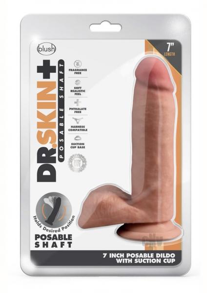 Dr Skin Plus Posable Dildo 7 Mocha