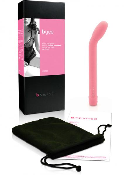 Bgee G Spot Curved Massager 7 Inch Pink