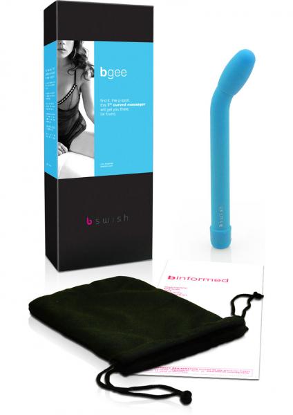 Bgee G Spot Curved Massager 7 Inch Aqua