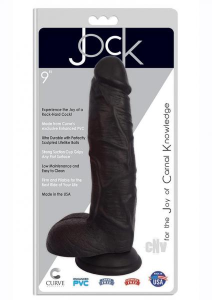 Jock Realistic Dong W/balls 9 Black