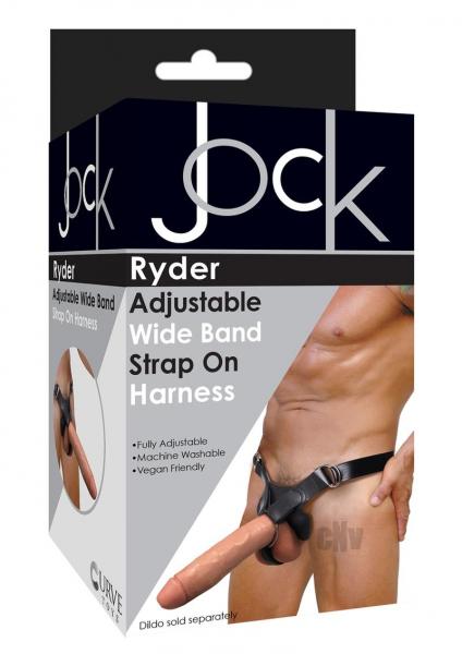 Jock Ryder Wide Band Strap On Harn Black