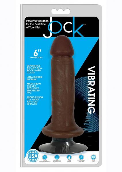 Jock Vibrating Dong No Balls 6 Chocolat