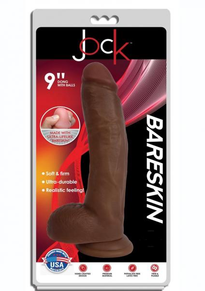 Jock Bareskin Dong W/balls 9 Caramel