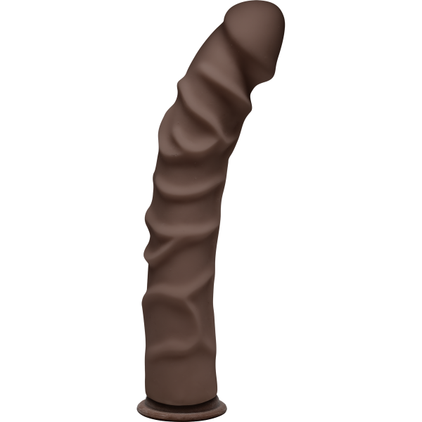 D Ragin D 10 inches Chocolate Ultraskyn Brown Dildo