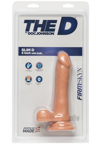 The Slim D Firmskyn W/balls 6 Vanilla