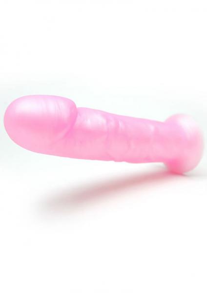 Goliath Silicone Vibrating Dildo 7.2 Inch Pink Pearl