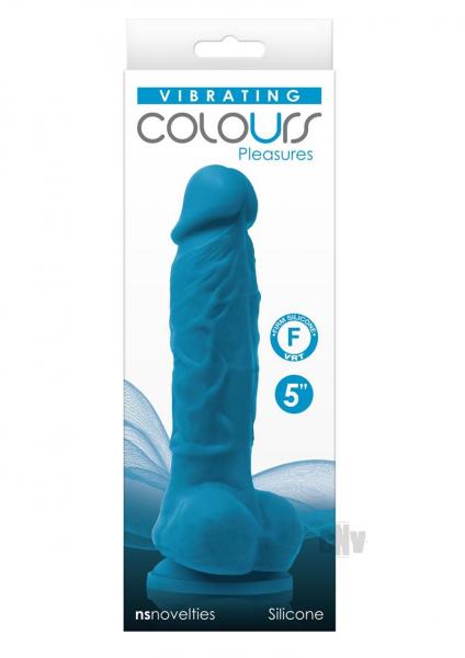 Colours Pleasures Dildo Vibe 5 Blue