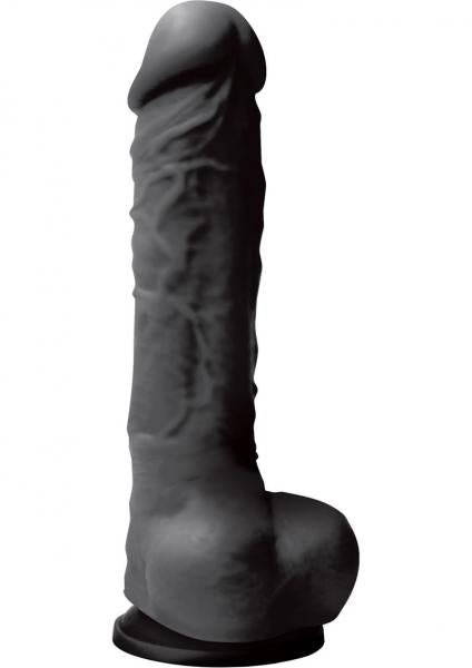 Colours Pleasures 8 inches Silicone Dildo - Black