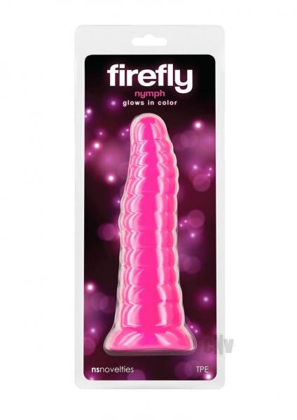 NS Novelties Firefly Nymph pink glow in the dark dildo
