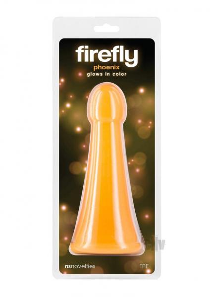NS Novelties Firefly Phoenix orange glow in the dark dildo