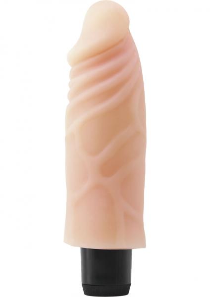 Real Feel Lifelike Toyz No 4 Beige Vibrating Dildo