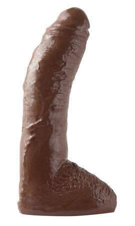 Basix Rubber Works Fat Boy Dong 10 Inch Brown