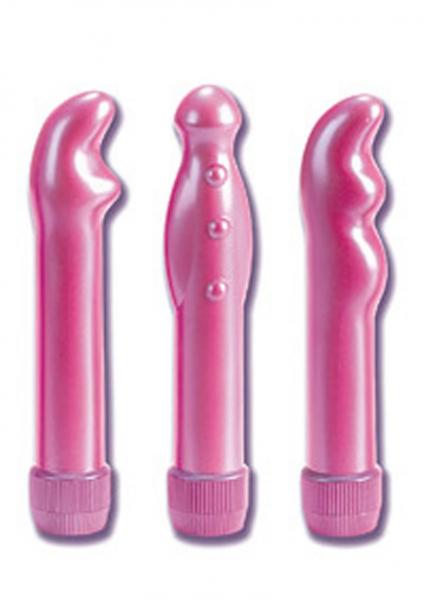 DR Z PLEASURE MASSAGER TRIPLER 6.75 INCH PINK