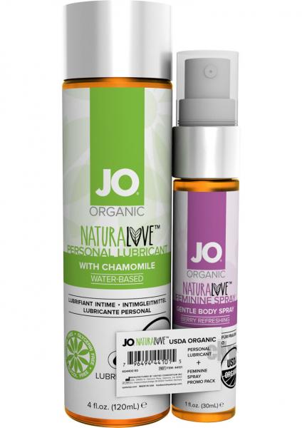 JO USDA Organic Lube & Feminine Spray Promo Pack