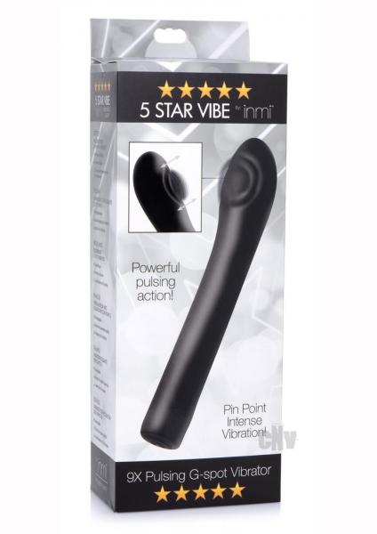 Inmi 5 Star 9x Pulsing Gspot Vibe Black