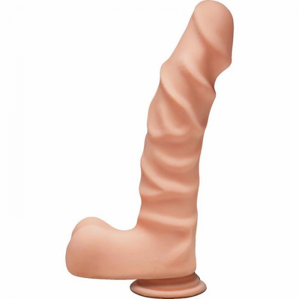 The D Ragin D 9 inches Dildo with Balls Beige