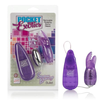 Pocket Exotics Snow Bunny Bullet Pink Vibrator in Package